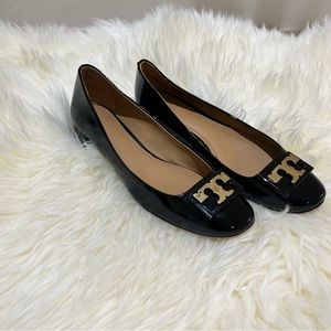 Tory Burch Women's Jill Pump Patent Leather Pump Heel Shoes (With shoe box)